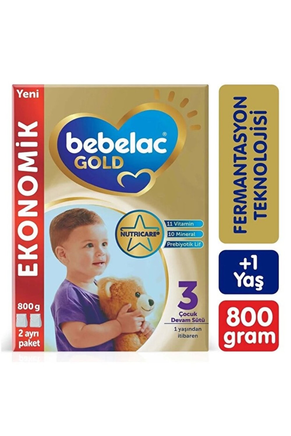 Bebelac Gold Konfor 3 Devam Sütü 1 Yaş+ 800 Gr