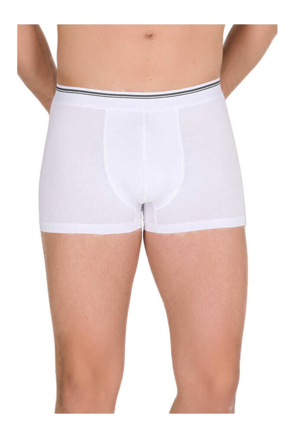 Berrak Erkek Beyaz 6'lı Paket  Likralı Modal EsnekBoxer ELF568BER4476CCM6