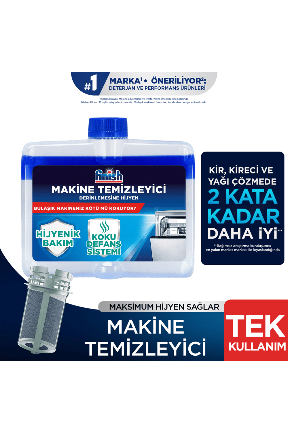 Bulaşık Makinesi  Temizleyici   Koku Giderici Hijyenik Bakım Sıvısı  250 ml
