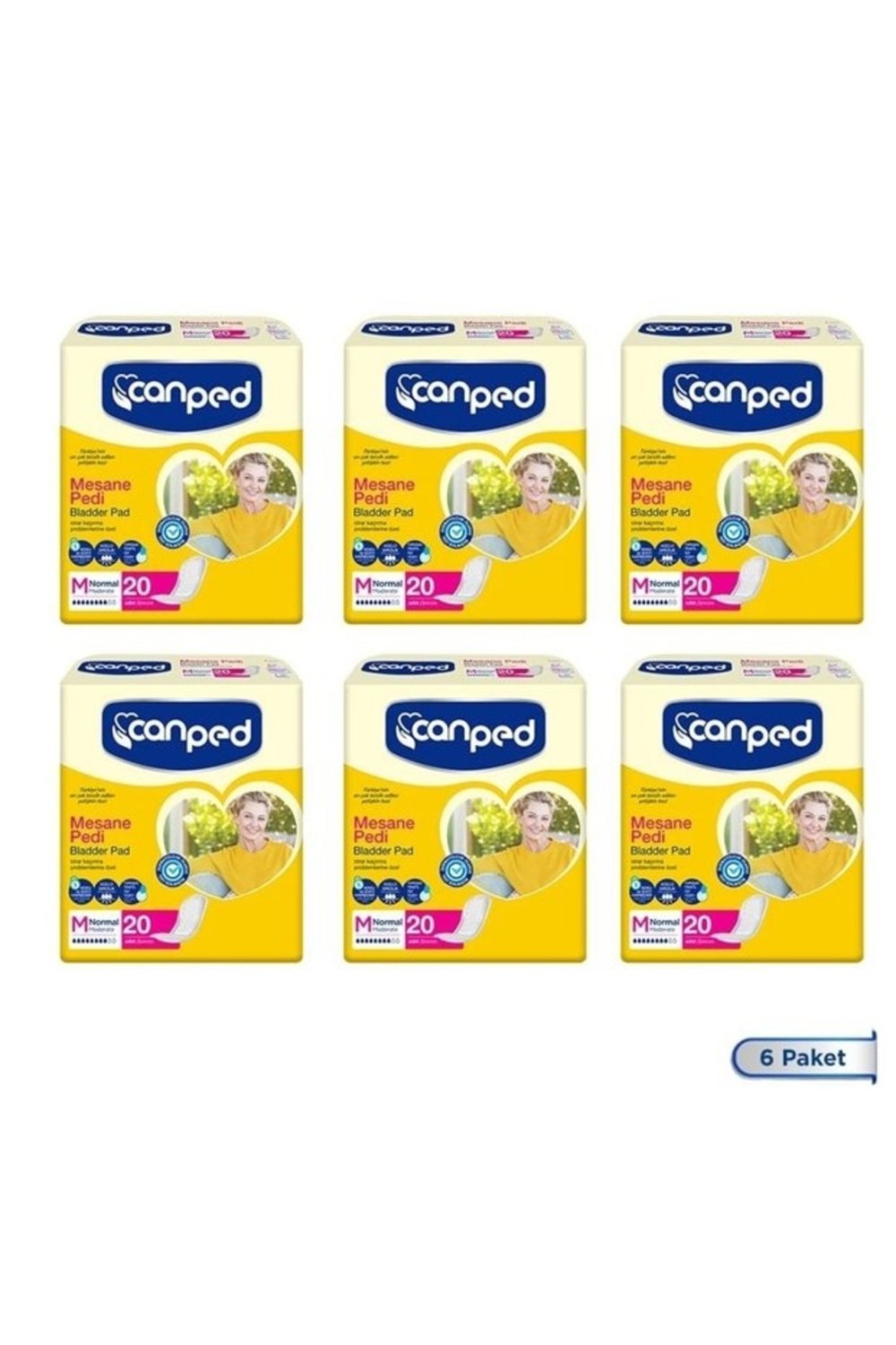 Canped Mesane Pedi Normal M Beden 20'li x 6 adet