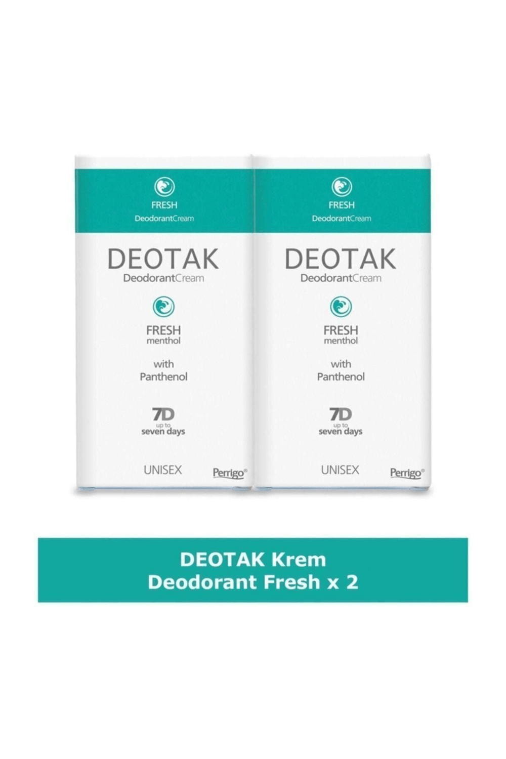 Deotak Fresh Mentol Ferahlığı 7 Güne Kadar Etkili Krem Deodorant 35 ml x 2 Adet