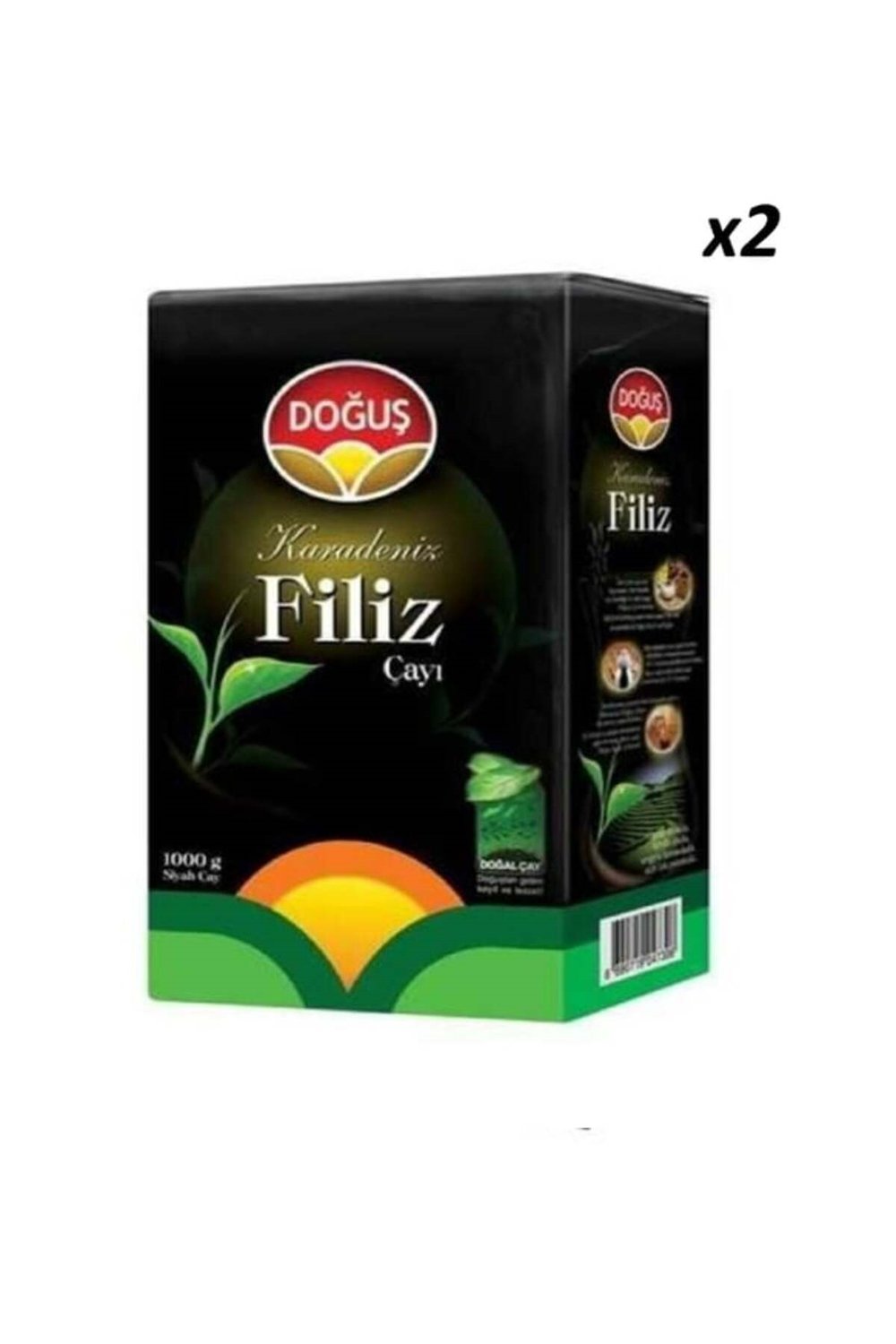 Doğuş Siyah Filiz Çayı 1000 gr 2'li Paket
