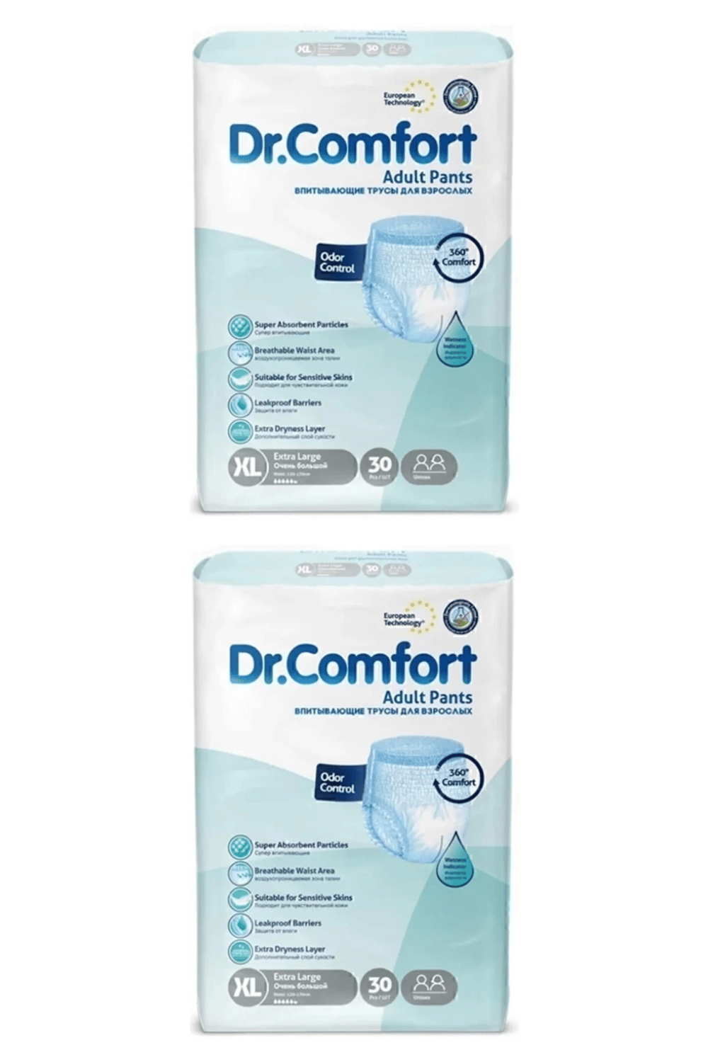 Dr.Comfort Hasta Bezi Emici Külot XL beden 30'lu x2 Adet
