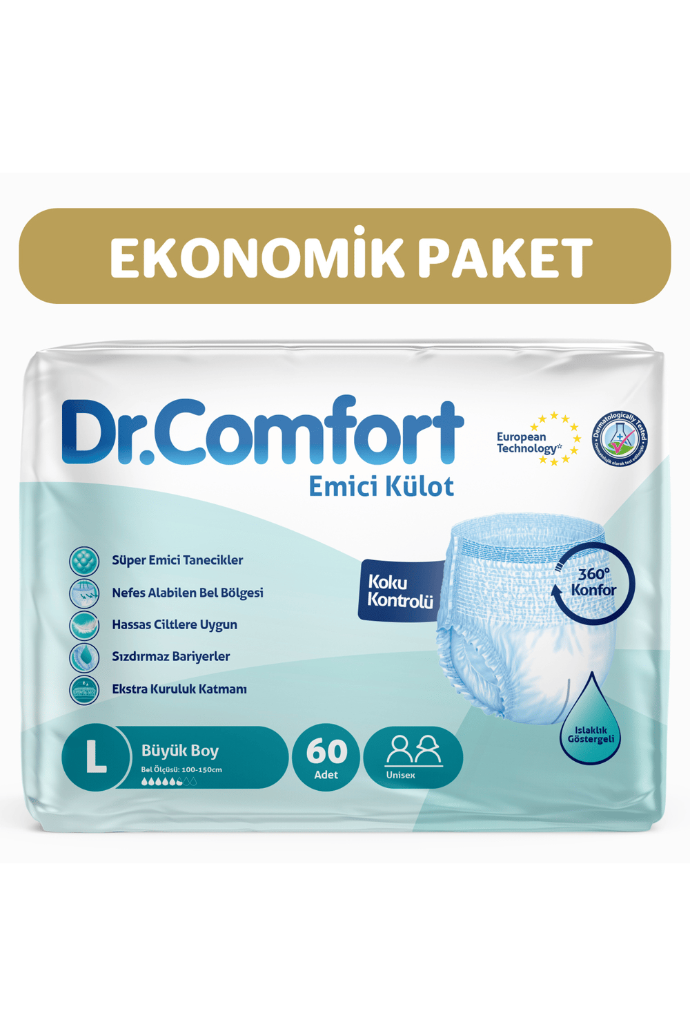 Dr.Comfort Hasta Bezi Emici Külot L Beden 30'lu x2 Adet
