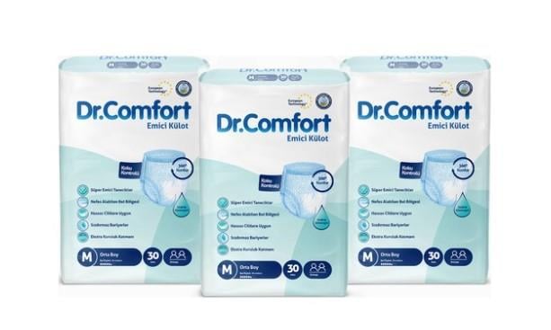 Dr.Comfort Hasta Bezi Emici Külot M Beden 30'lu x3 Adet