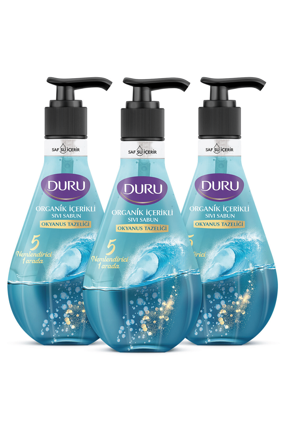 Duru Organik Içerikli Okyanus Tazeliği Sıvı Sabun 500ml x 3Adet