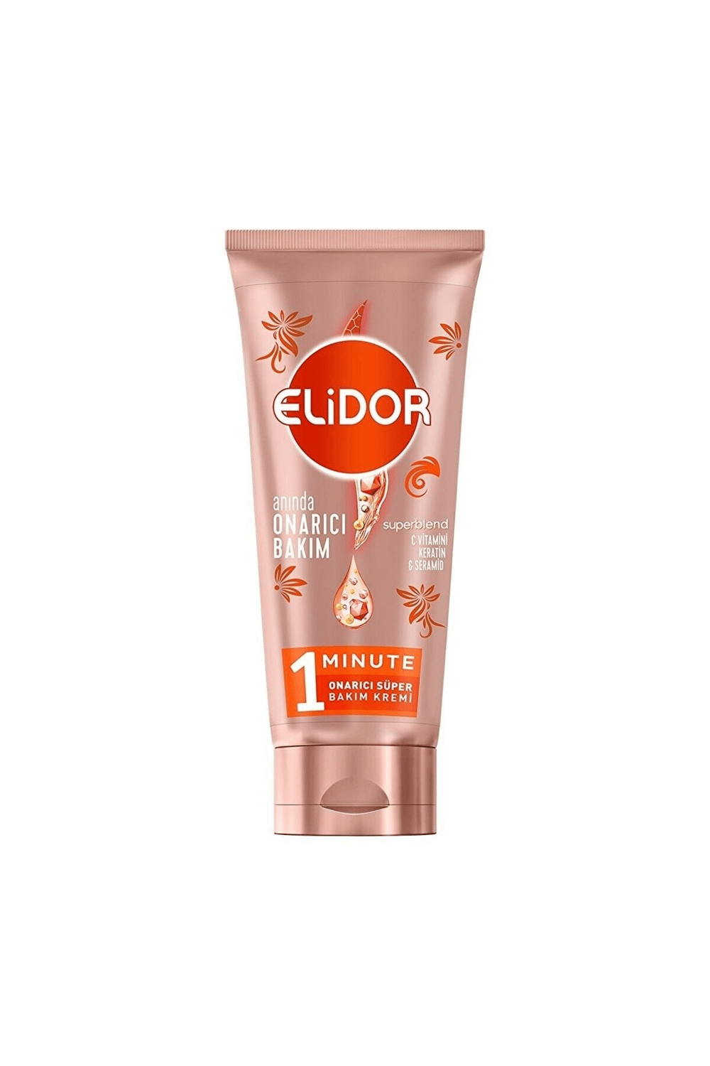 Elidor Superblend 1 Minute Onarıcı Süper Saç Bakım Kremi Anında Onarıcı Bakım Turuncu 170 ml