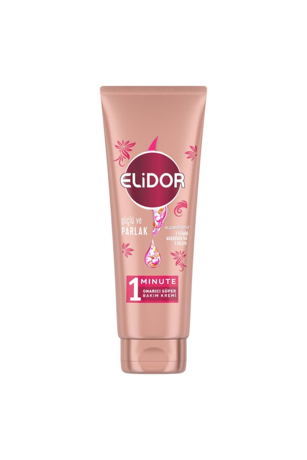 Elidor Superblend 1 Minute Süper Saç Bakım Kremi Güçlü Ve Parlak Pembe 170 ml