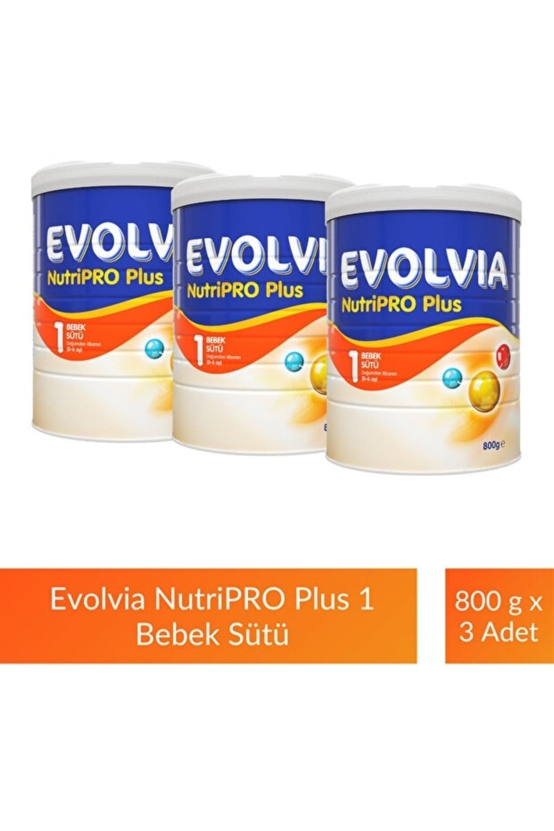 Evolvia Nutripro Plus 1 Bebek Sütü 800 gr X3 Adet