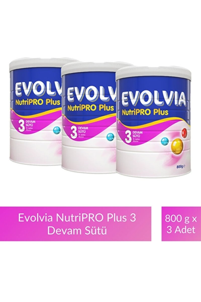 Evolvia Nutripro Plus 3 Devam Sütü 800 gr X3