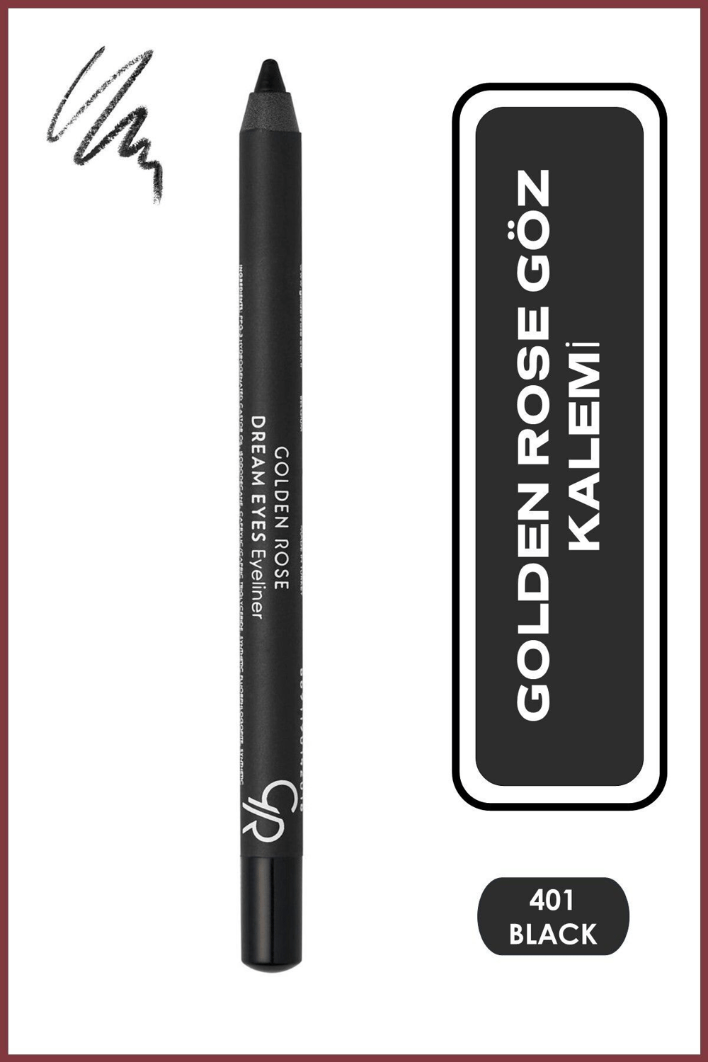 Golden Rose Dream Eyes Göz Kalemi 401 Pamuk Yağı İçerikli 1,6 g