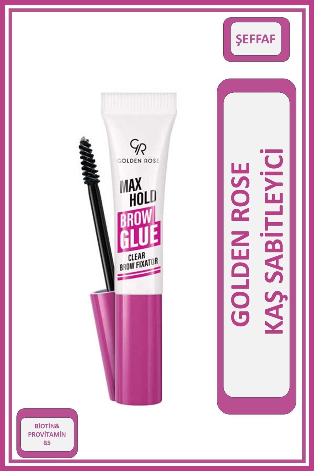 Golden Rose Max Hold Brow Glue - Şeffaf Kaş Sabitleyici