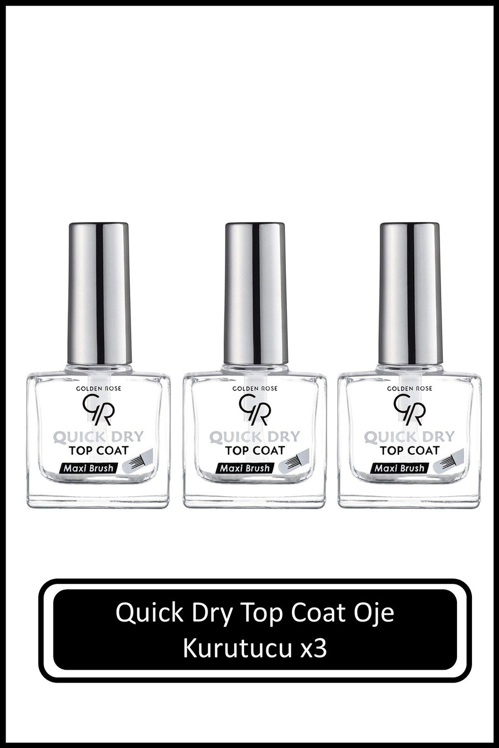 Golden Rose Quick Dry Top Coat |  Oje Kurutucu X 3 Ad