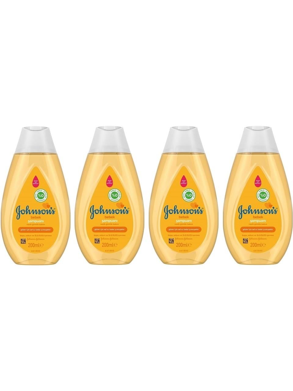 Johnson's Baby Bebek Şampuanı 200 ml x4 Adet