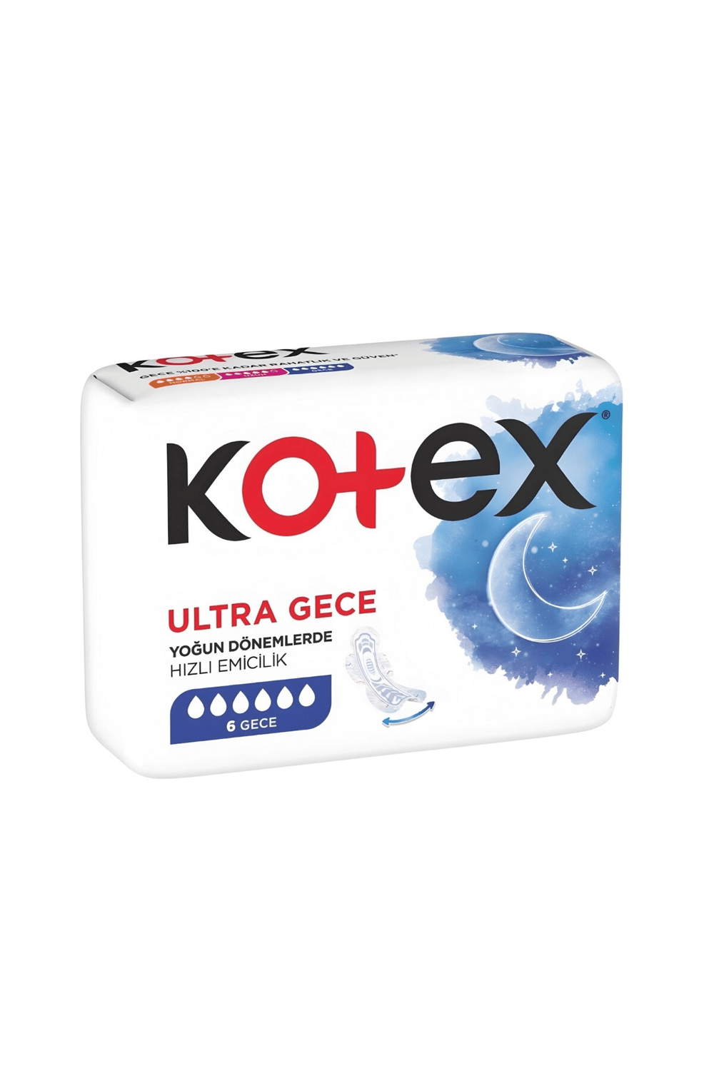 Kotex Ultra Gece Hijyenik Kadın Pedi 6'lı Gece