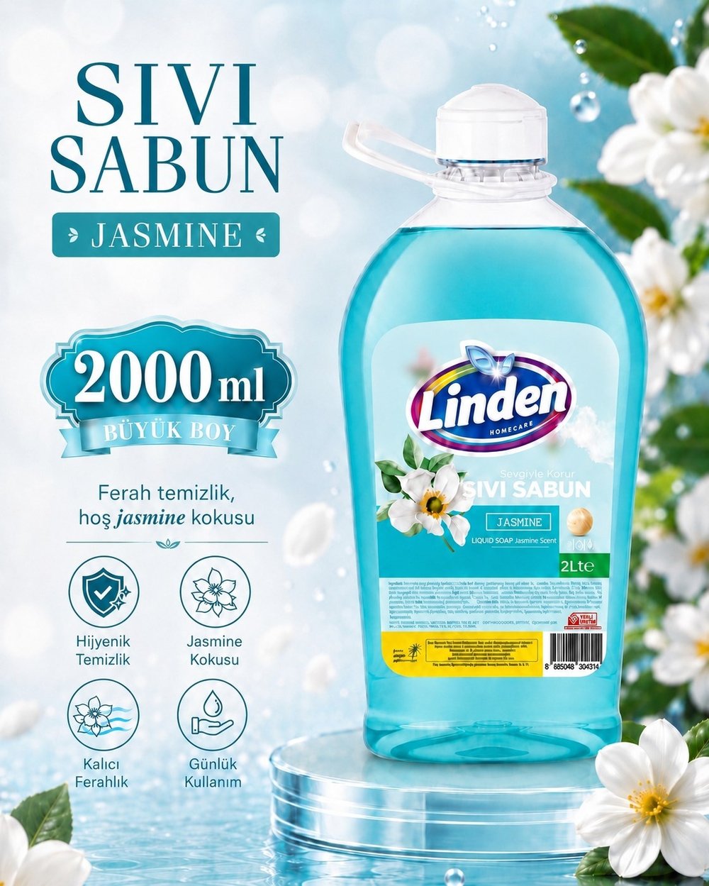 Linden Sıvı Sabun 2000 ml Jasmine