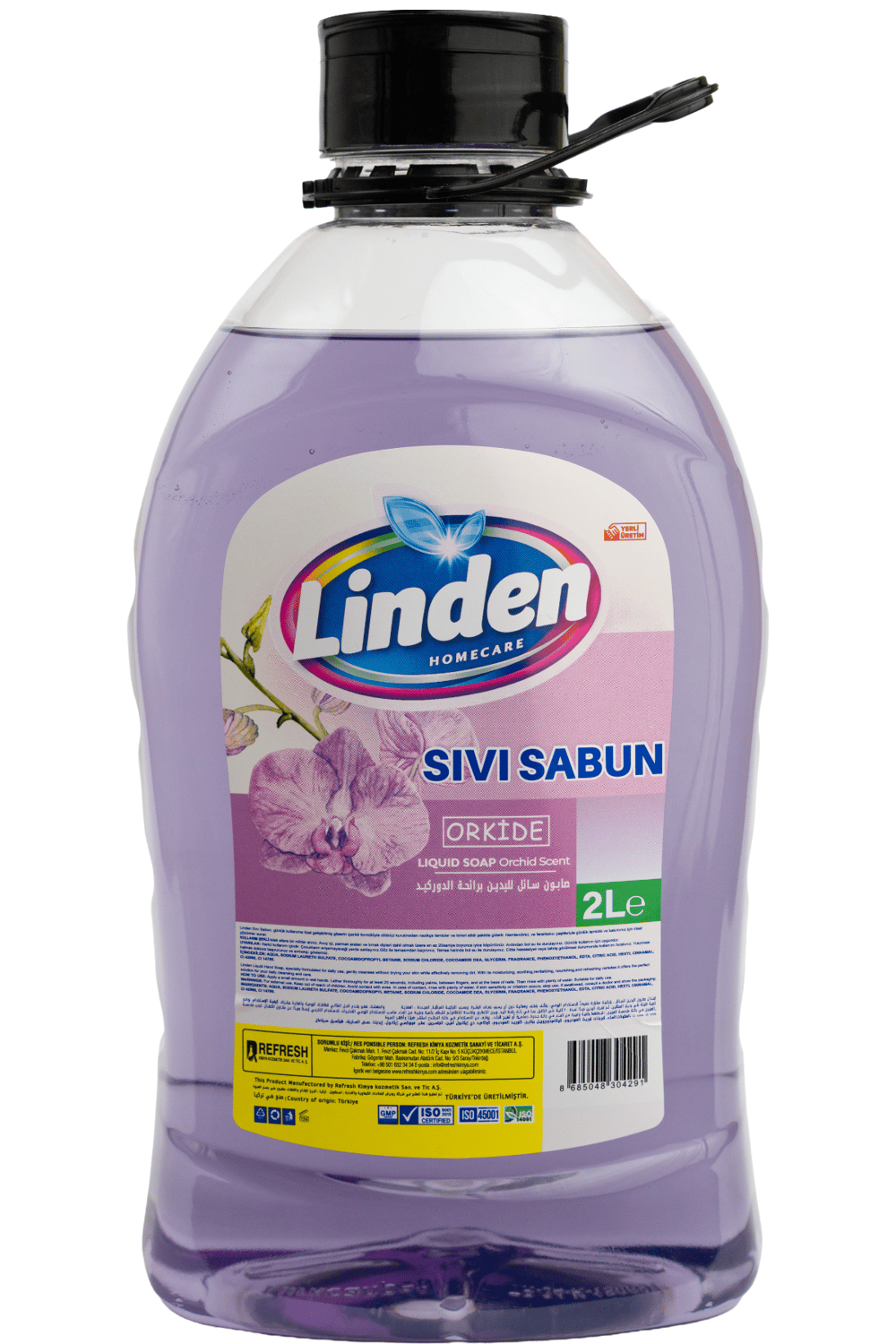 Linden Sıvı Sabun 2000 ml Orkide x2 Adet