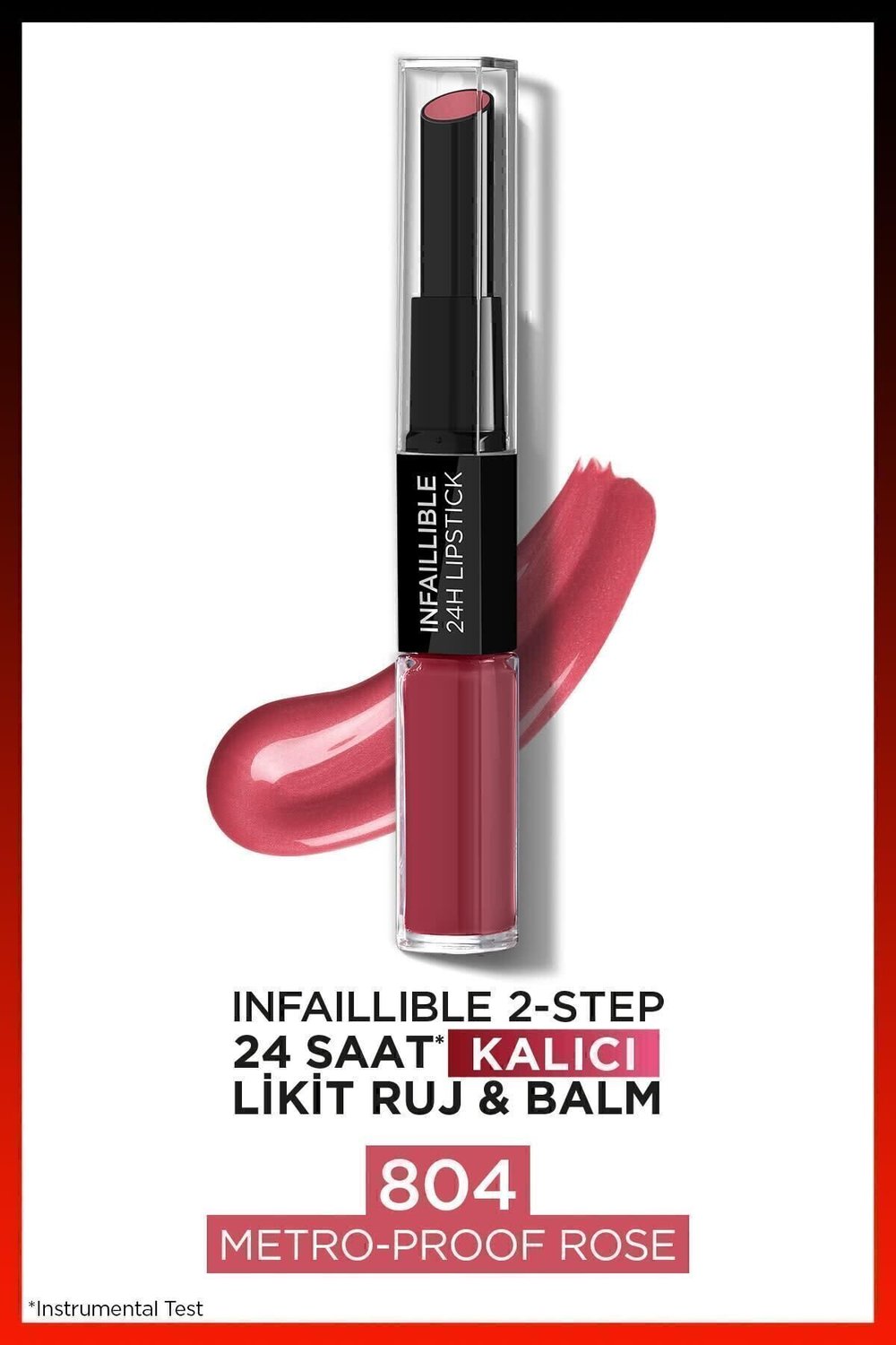 L'oréal Paris Infaillible 2-step 24 Saat Kalıcı Likit Ruj & Balm - 804 Metro-proof Rose