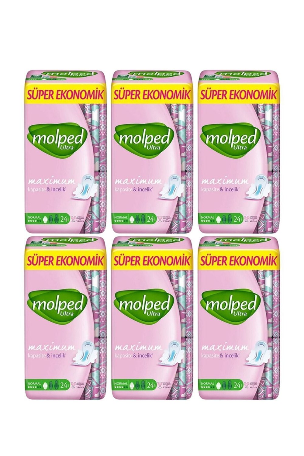 Molped Ultra Süper Ekonomik 16'lı Gece X 6 Paket