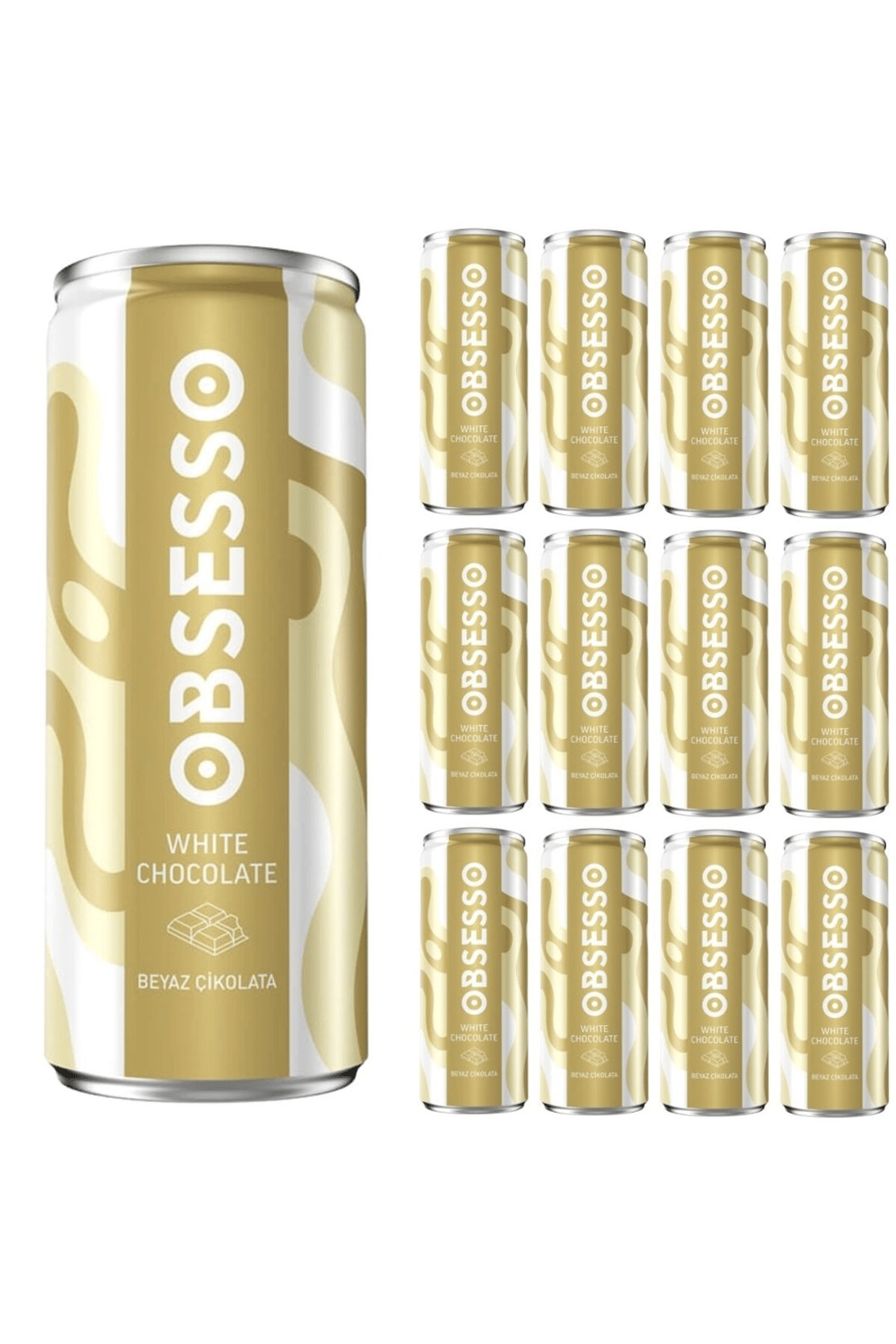 OBSESSO Iced Whıte Chocolate Mocha Beyaz Çikolatalı 250 Ml - 12 Adet