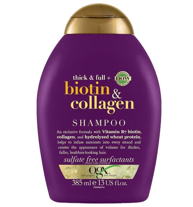 OGX Dolgunlaştırıcı Biotin & Kolajen Şampuan + Kuru Ve Sertleşmiş Saçlar İçin Yenileyici Argan Yağı