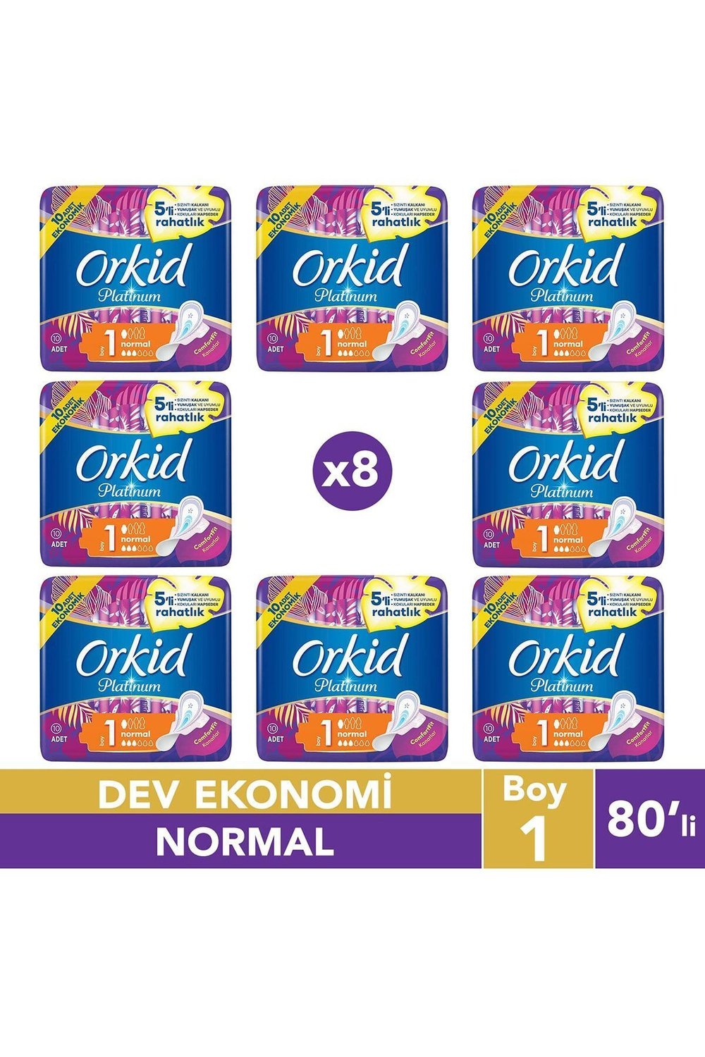 Orkid Platinum 4'lü Normal 24'lü X 4 Adet