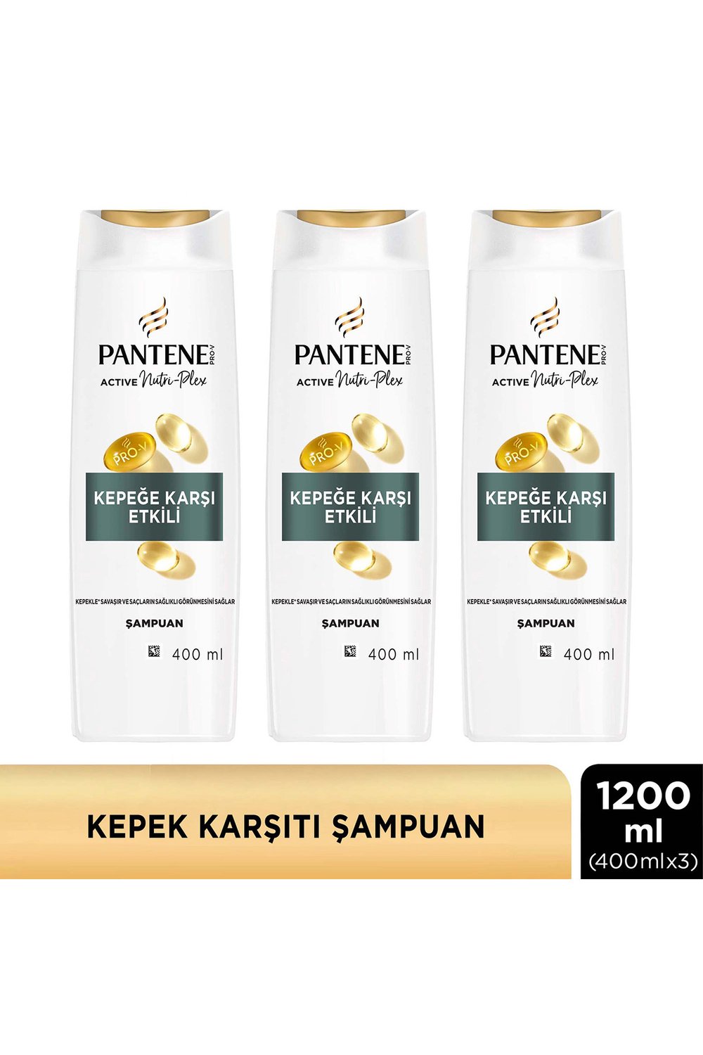 Pantene Kepeğe Karşı Etkili Şampuan 350ml x3 Adet