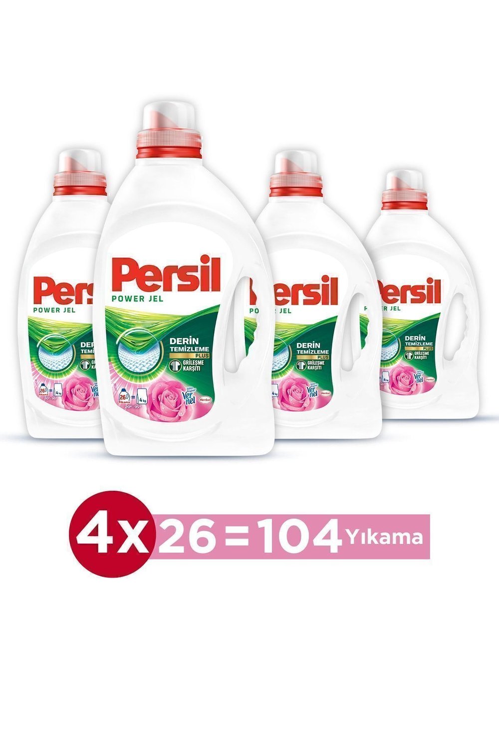 Persil Jel Deterjan Gülün Büyüsü 26 Yıkama 1690ml x4 Adet