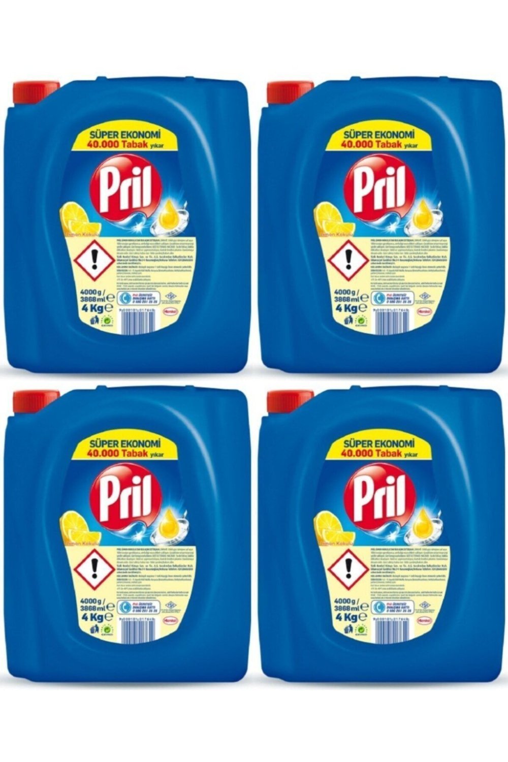 Pril Bulaşık Sıvısı Limon 4 kg x4 Adet
