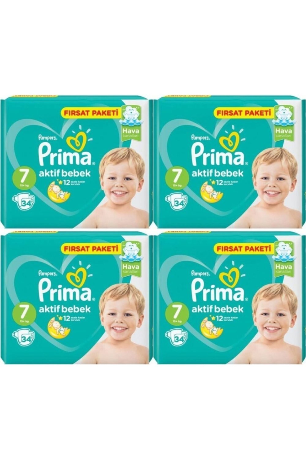Prima Aktif Bebek Ekonomik 7 Beden 34'lü x4 Adet