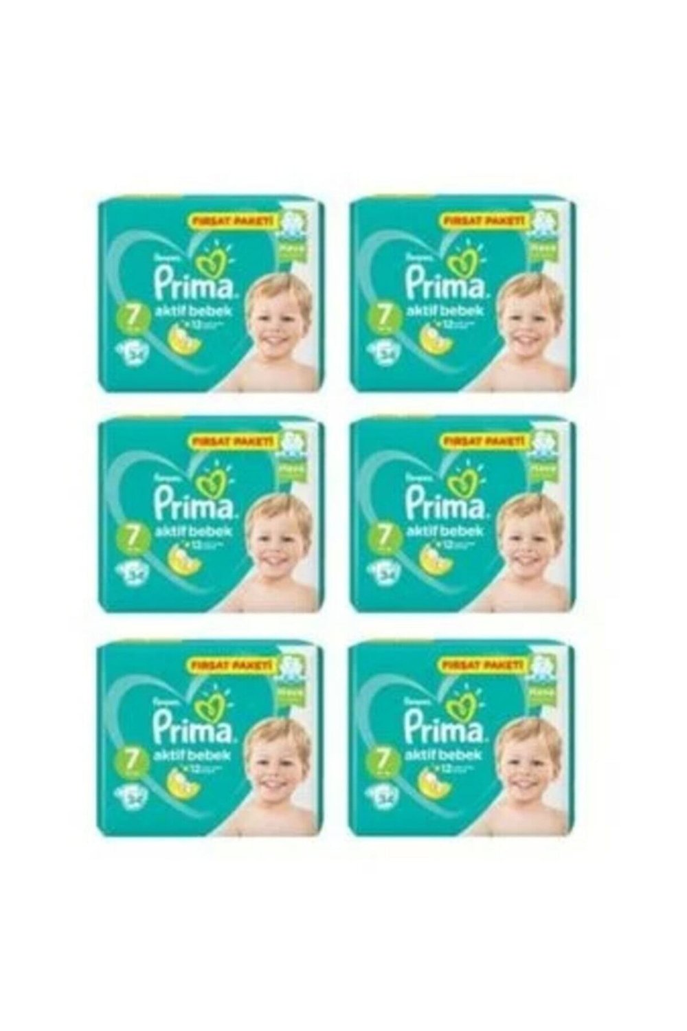 Prima Aktif Bebek Ekonomik 7 Beden 34'lü x6 Adet