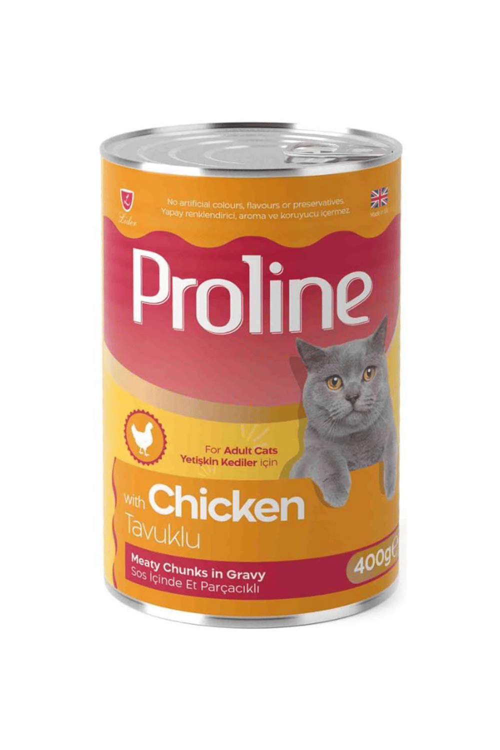 Pro Line Tavuklu Gravy Yetişkin Kedi Konserve Maması 400 Gr
