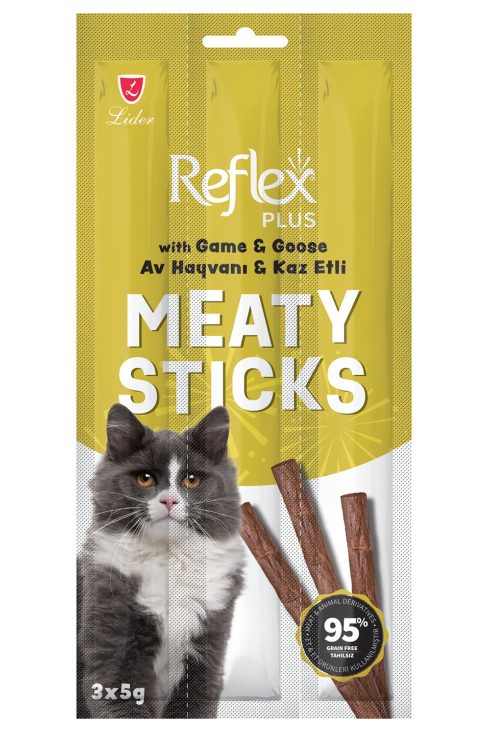 Reflex Av Hayvanlı Ve Kaz Etli Sticks Kedi Ödül Maması 5 gr.