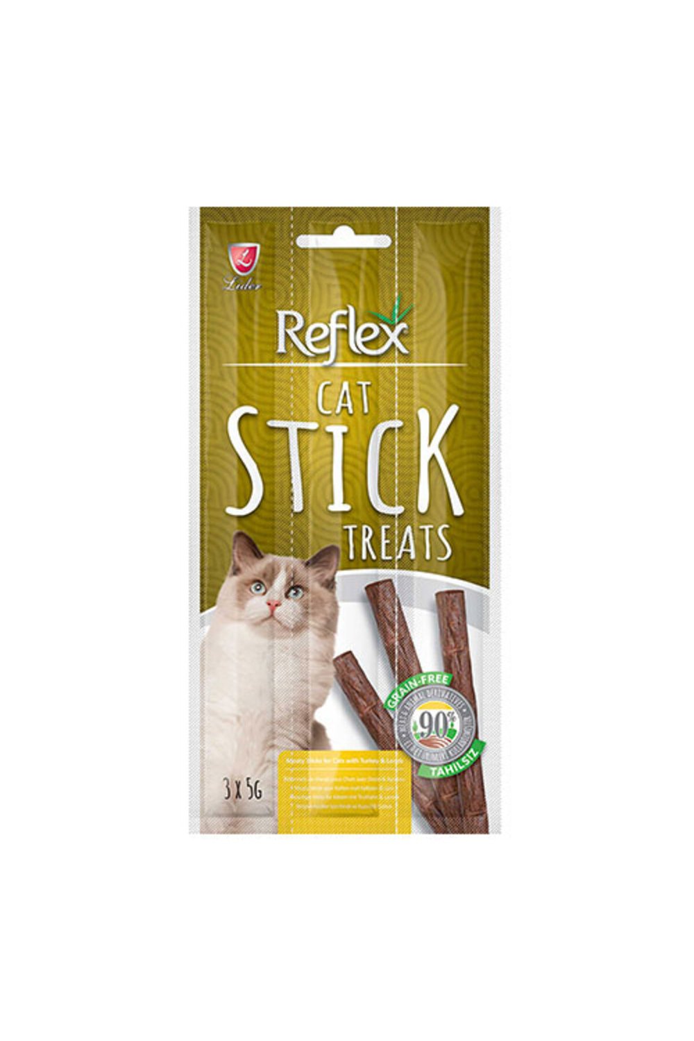 Reflex Hindi Ve Kuzu Etli Sticks Kedi Ödül Maması 5 Gr.