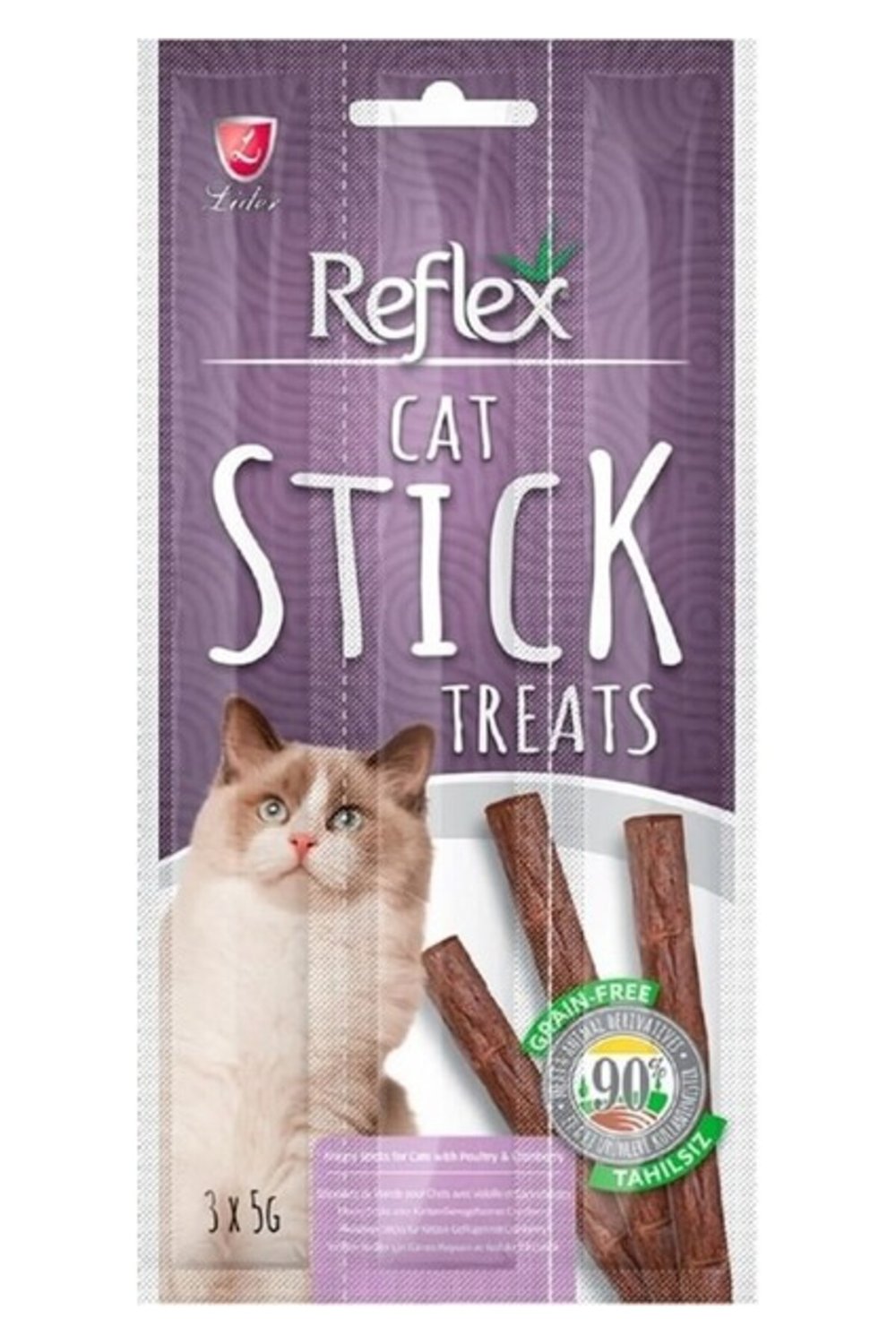 Reflex Kedi Ödül Stick Kümes Hayvanı Kızılcık 5 gr