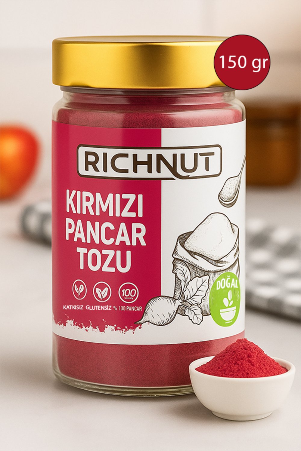Richnut  Kırmızı Pancar Tozu 150 Gr