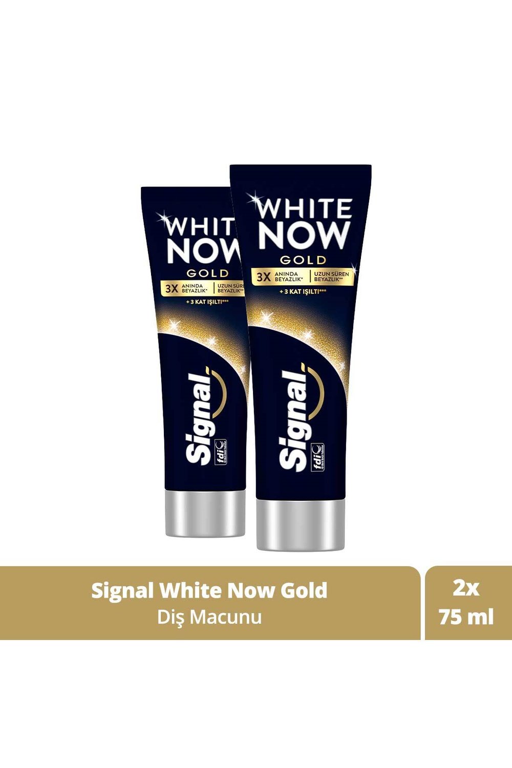 Signal White Now Gold Anında Beyazlatıcı Diş Macunu 75 ml x2 Adet