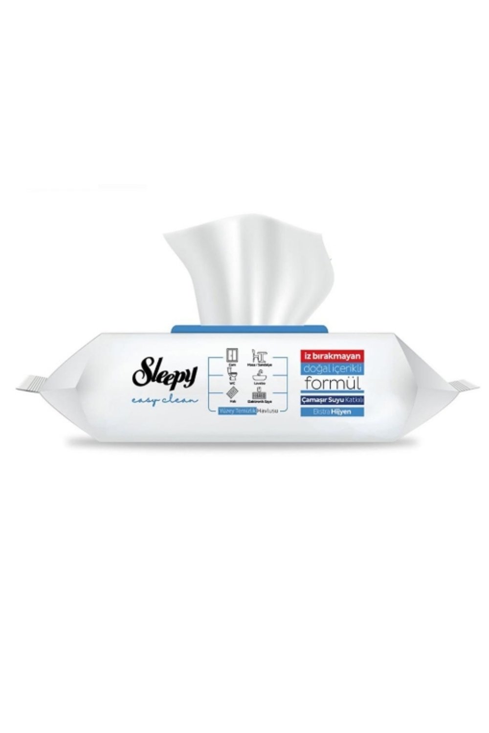 Sleepy Yüzey Temizlik Havlusu Çamaşır Suyu (Mavi) 100 Yaprak x2 Adet