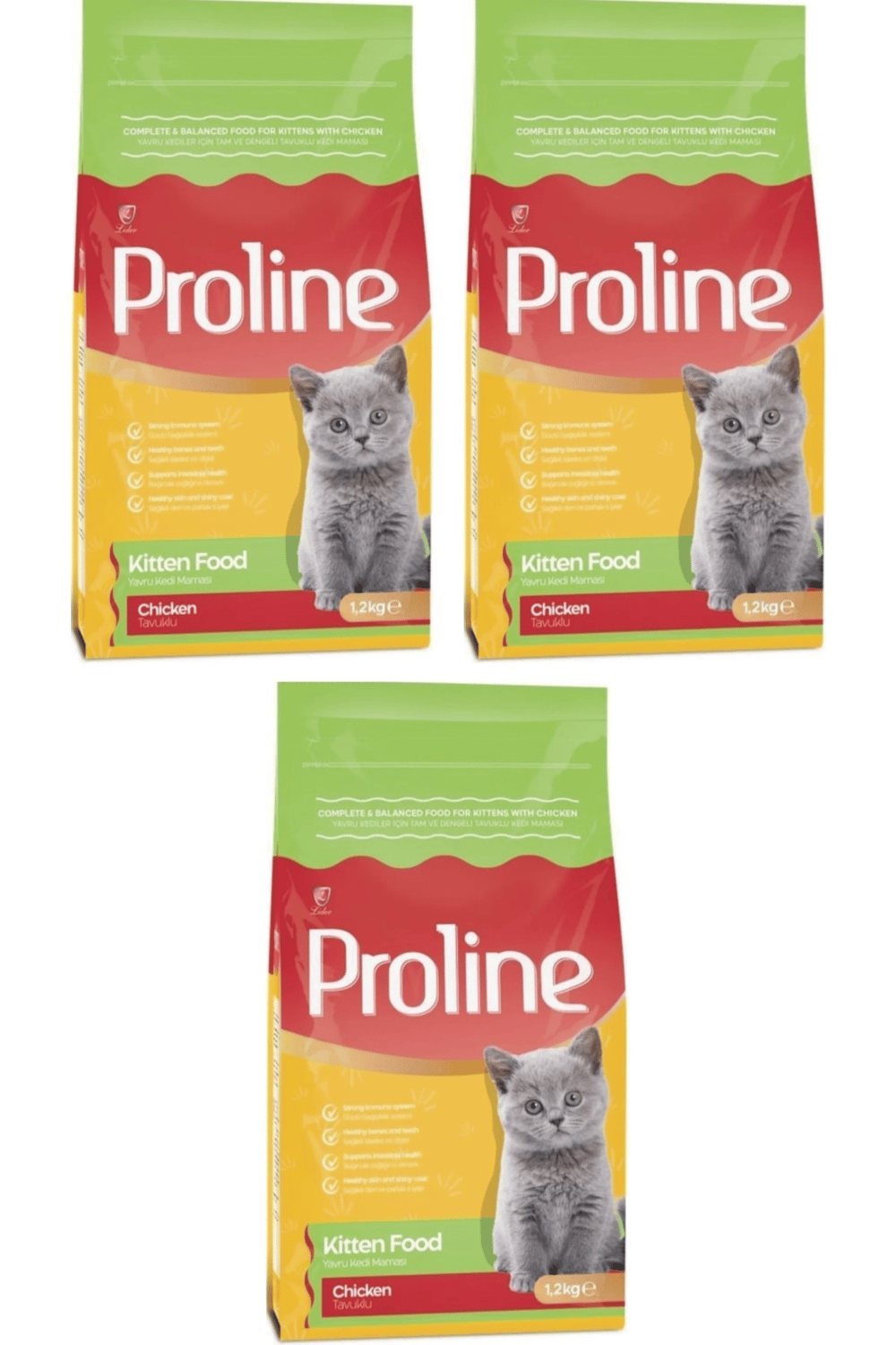 Tavuklu Kitten Yavru Kedi Maması 3x1.2 Kg.