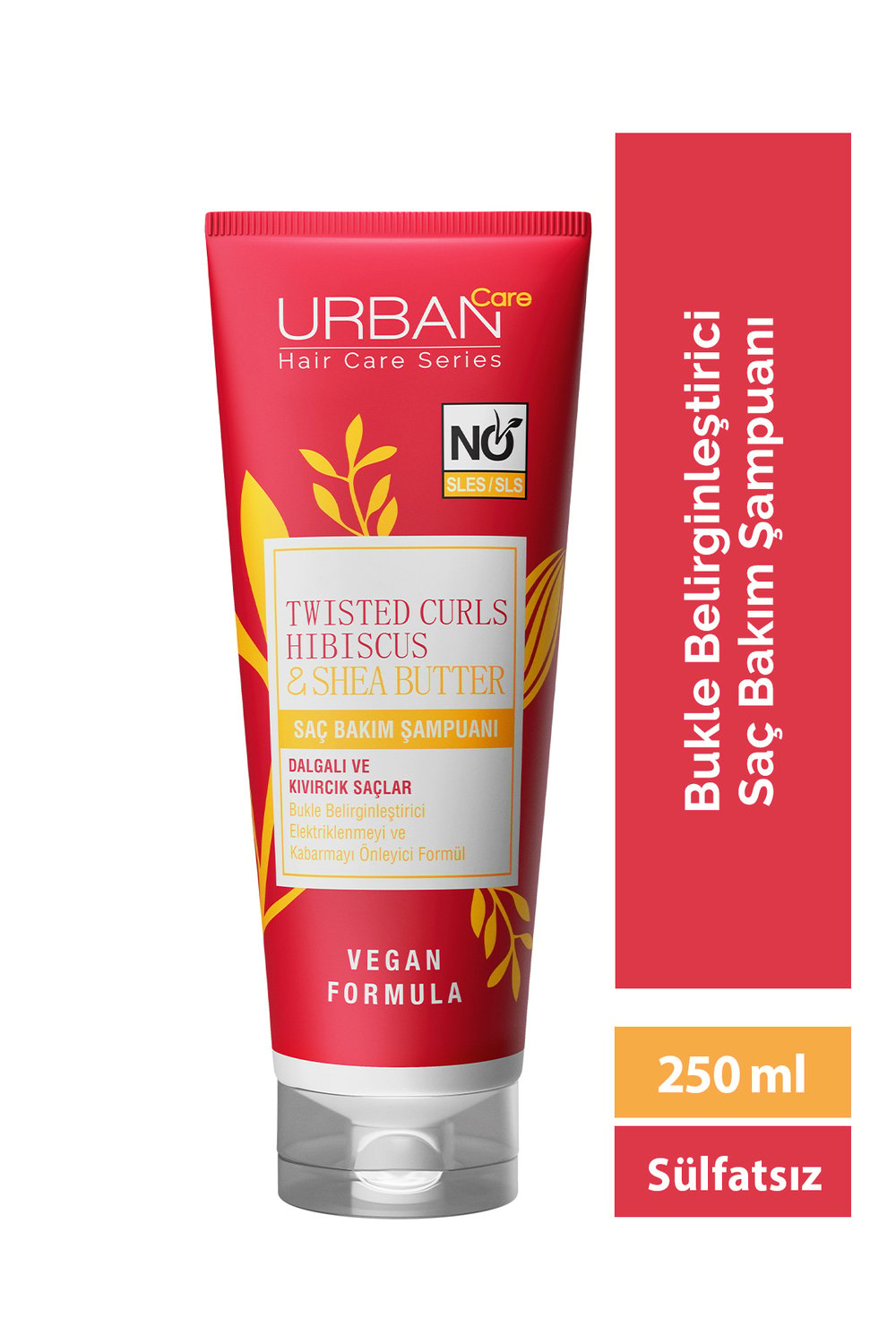 Urban Care Hibiscus & Shea Butter Kıvırcık ve Dalgalı Saçlara Özel Saç Bakım Şampuanı-sülfatsız-250ml