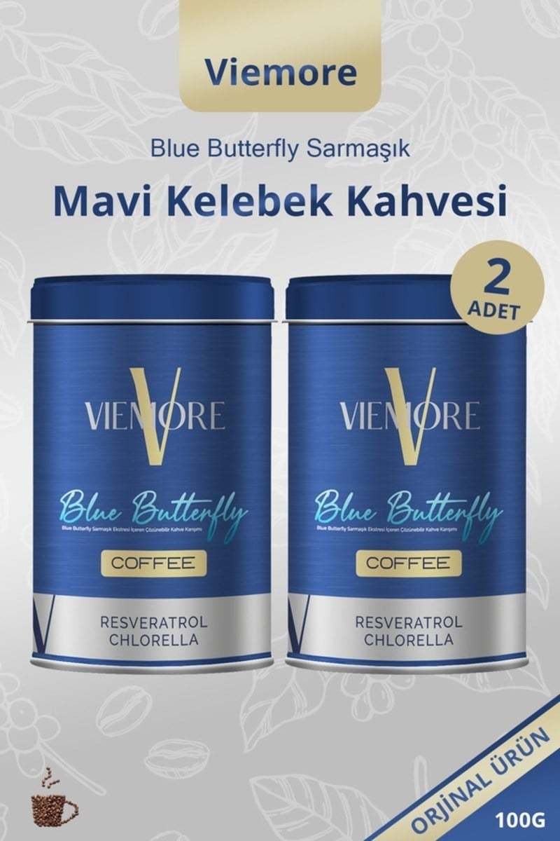 Viemore Blue Butterfly Sarmaşık Ekstresi Içeren Kahve - Mavi Kelebek Kahvesi 200gr x2 Adet