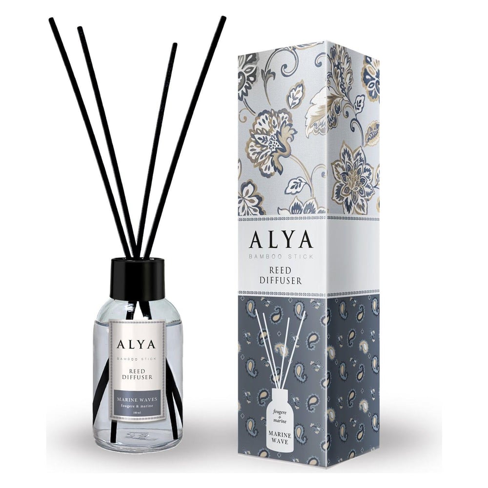 Alya Bambu Çubuklu Oda Kokusu Wave Marine ve Sweet Splash 100 ml x 2 Adet