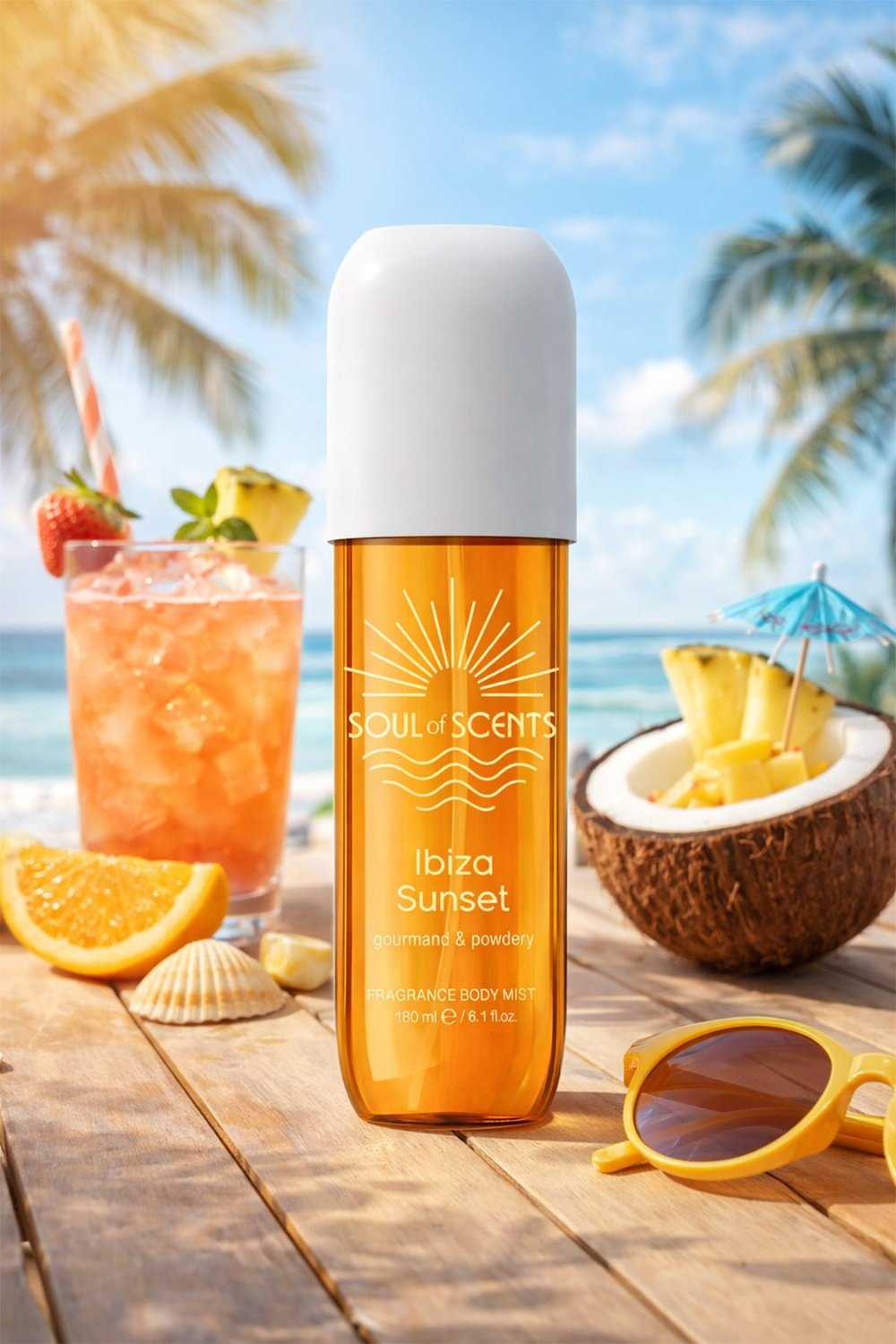 Ibiza Sunset Gourmand & Powdery Body Mist 180 ml