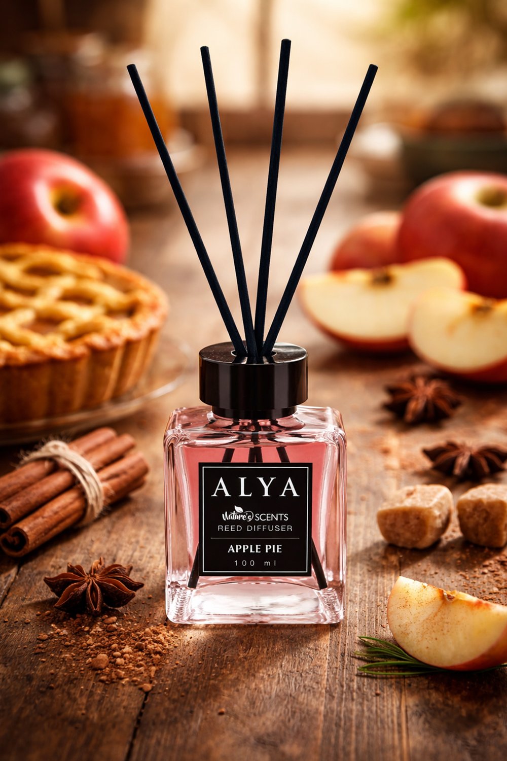 Natures Scents Apple Pie Bambu Çubuklu Oda Kokusu- Elmalı Tart Kokusu