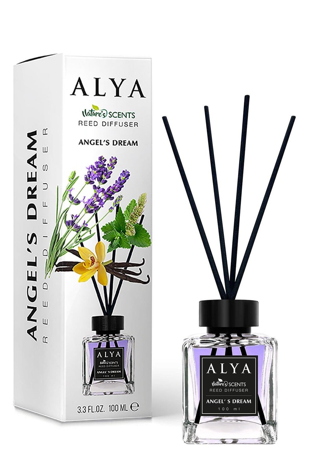 Natures Scents Bambu Çubuklu Oda Kokusu Bubble Gum ve Angels Dream  ve Gardenia 100 ml x 3 Adet