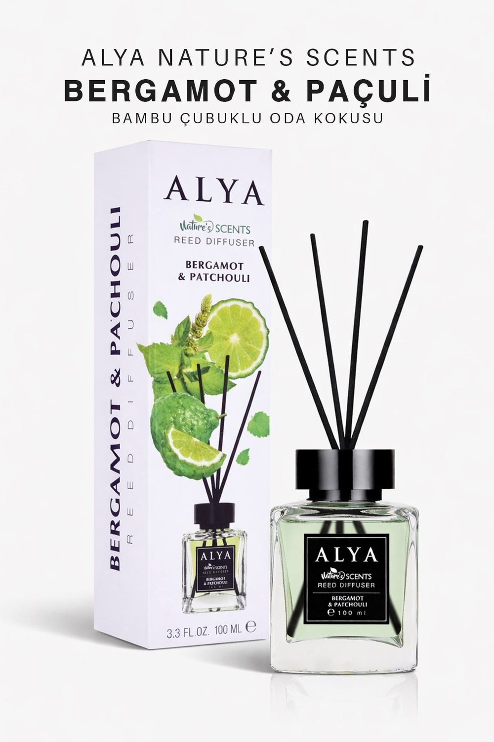 Natures Scents Bergamot & Patchouli Bambu Çubuklu Oda Kokusu - Bergamot & Paçuli Kokusu