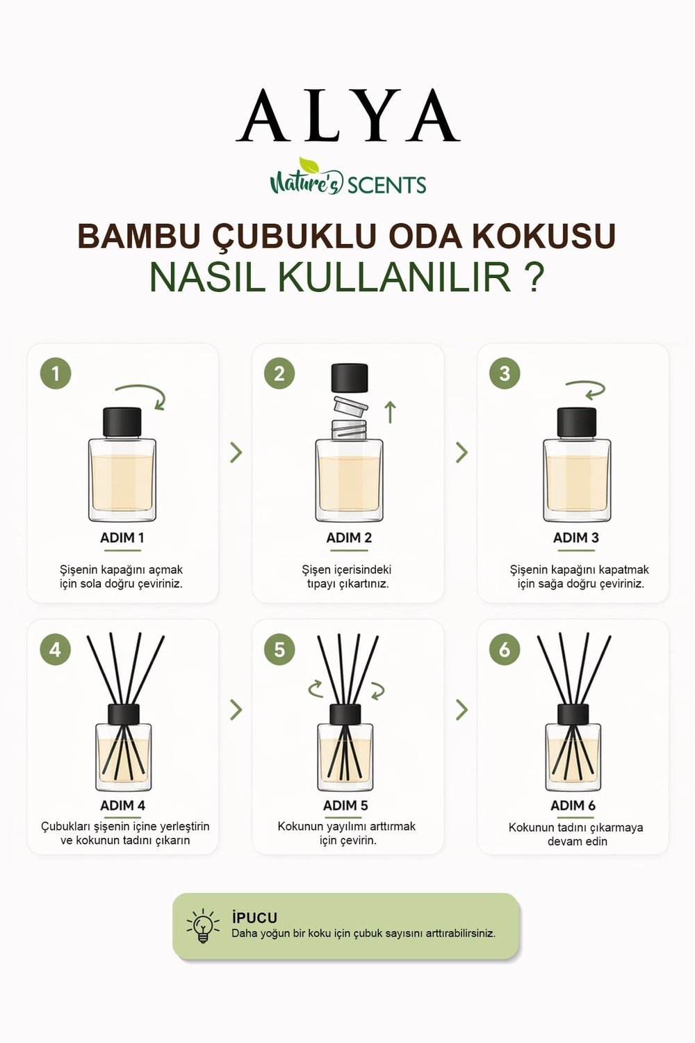Natures Scents Bergamot Tea Bambu Çubuklu Oda Kokusu-  Bergamotlu Çay Kokusu