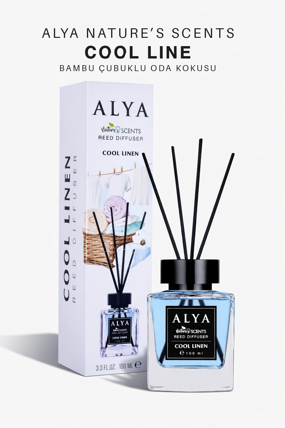 Natures Scents Cool Linen Bambu Çubuklu Oda Kokusu