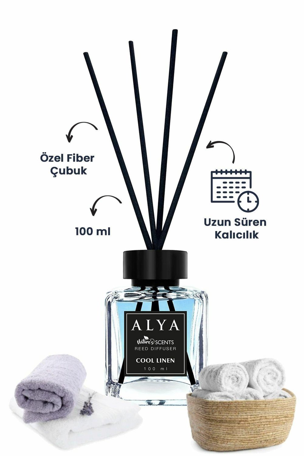 Natures Scents Cool Linen Bambu Çubuklu Oda Kokusu