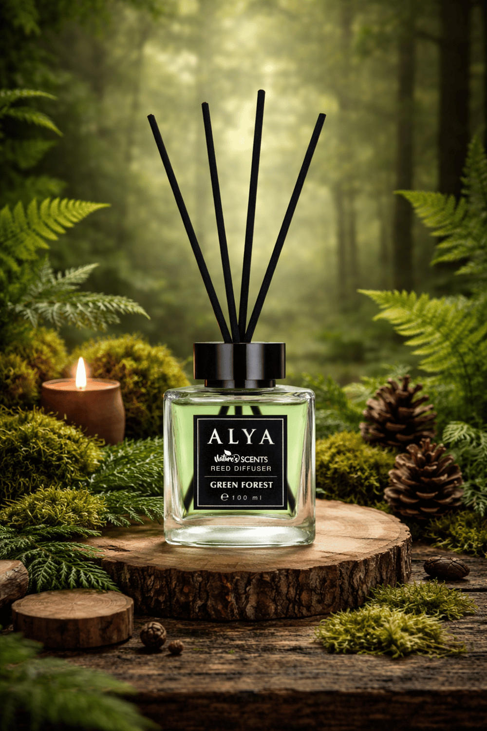 Natures Scents Green Forest Bambu Çubuklu Oda Kokusu